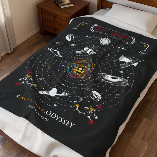 Odyssey Velveteen Plush Blanket - Space