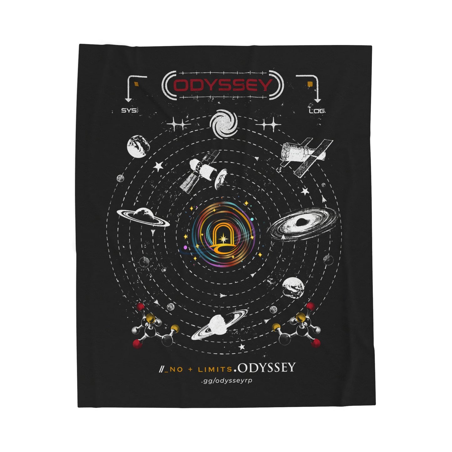 Odyssey Velveteen Plush Blanket - Space