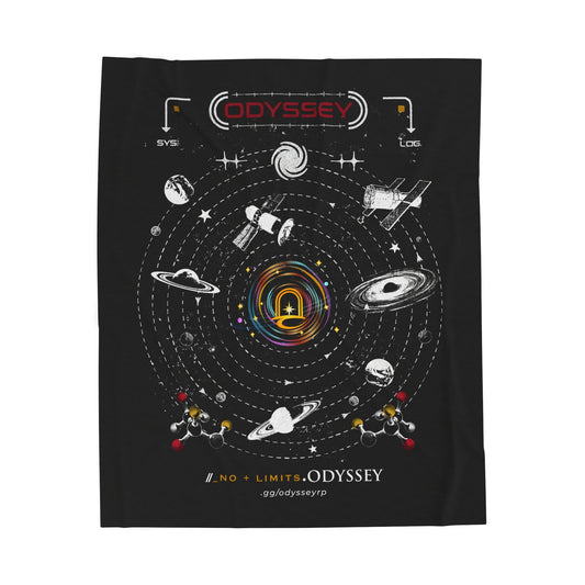 Odyssey Velveteen Plush Blanket - Space